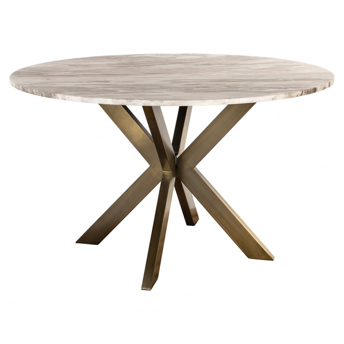 Masă de dining Bottega 140Ø (Alb), Dims: 77.0 x 140.0 x 140.0 cm [1]
