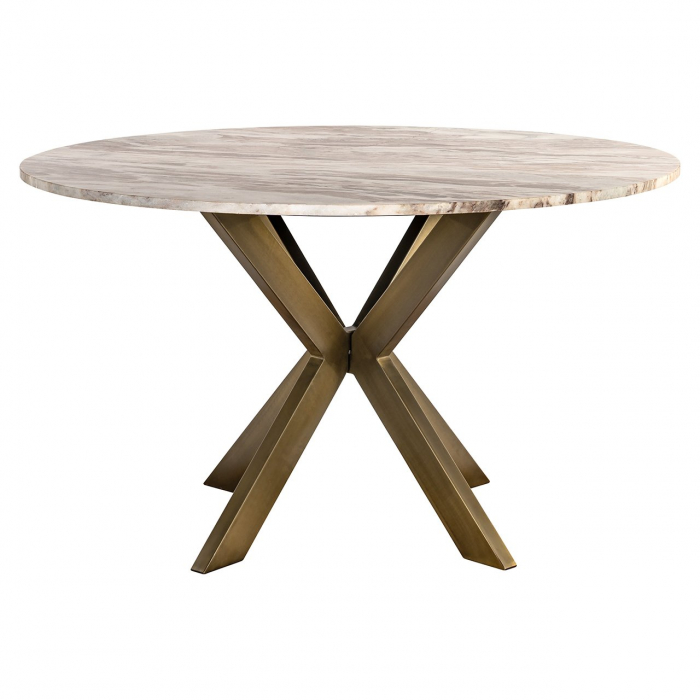 Masă de dining Bottega 140Ø (Alb), Dims: 77.0 x 140.0 x 140.0 cm [2]