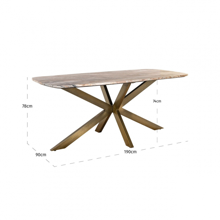 Masă de dining Bottega 190 ovală(albă), Dims: 76.0 x 190.0 x 90.0 cm [5]