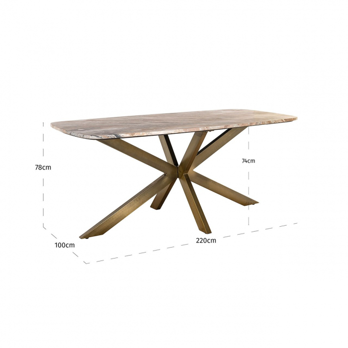 Masă de dining Bottega 220 ovală(albă), Dims: 78.0 x 220.0 x 100.0 cm [5]
