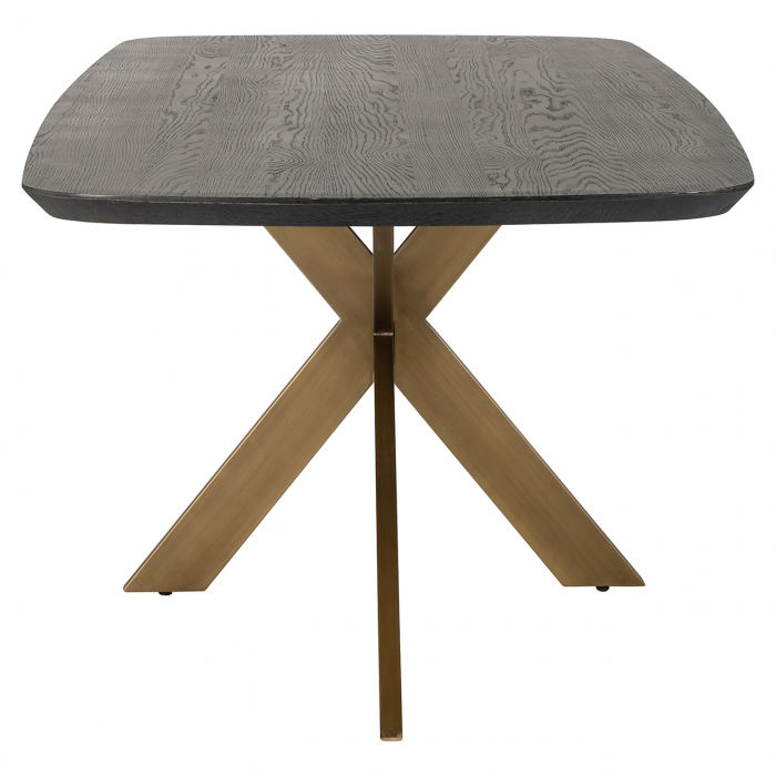Masă de dining Cambon, 230 ovală (Cafea neagră), Dims: 76.0 x 230.0 x 100.0 cm [2]