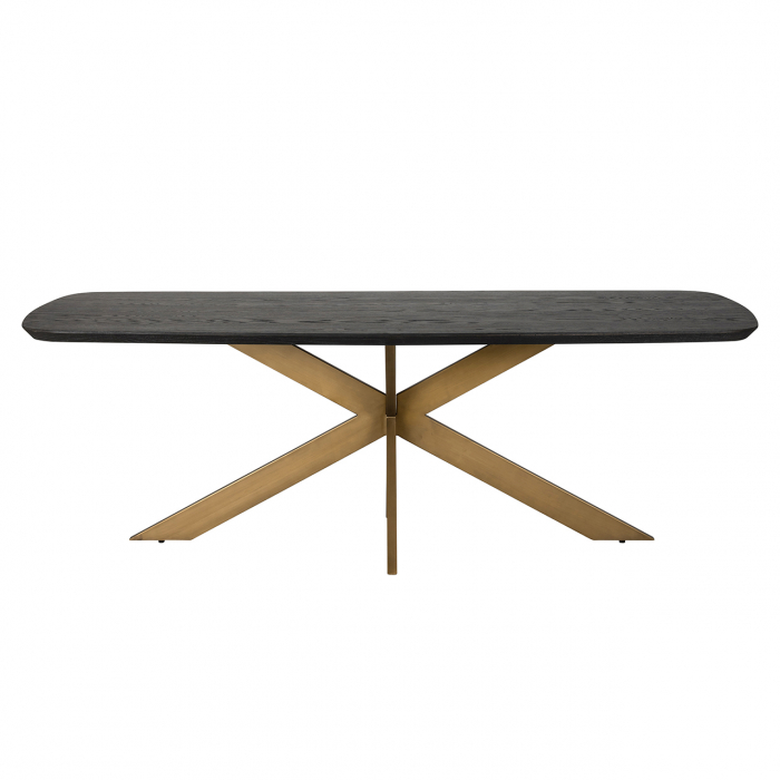 Masă de dining Cambon, 230 ovală (Cafea neagră), Dims: 76.0 x 230.0 x 100.0 cm [4]