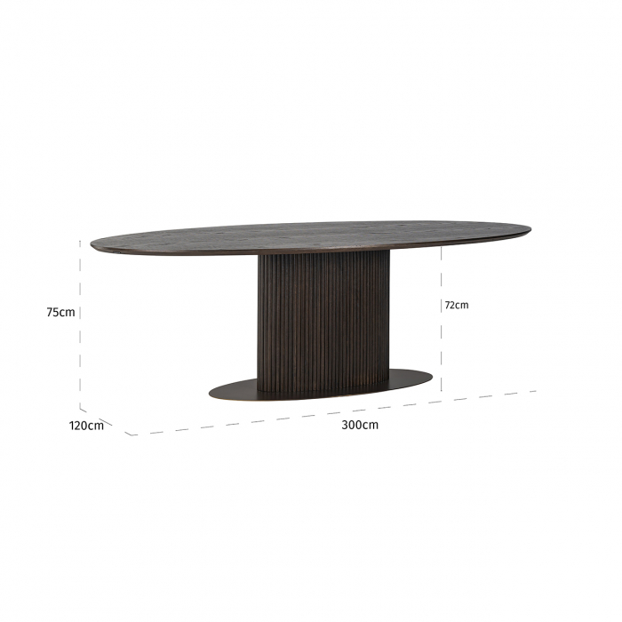 Masa Luxor oval 300 [5]