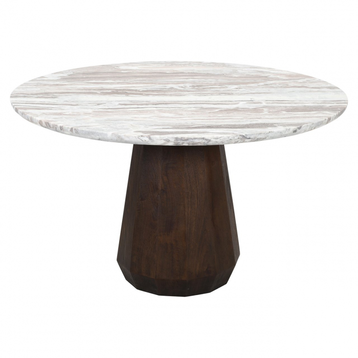 Masă de dining Oberoy 130Ø (maro), Dims: 76.0 x 130.0 x 130.0 cm [1]