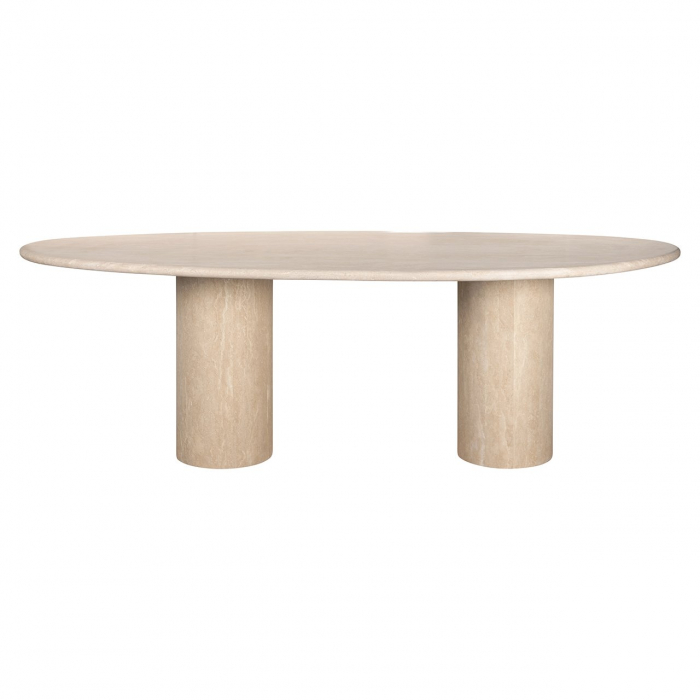 Masă de dining Renaissance travertin italian organic (bej), Dims: 77.0 x 240.0 x 100.0 cm [2]