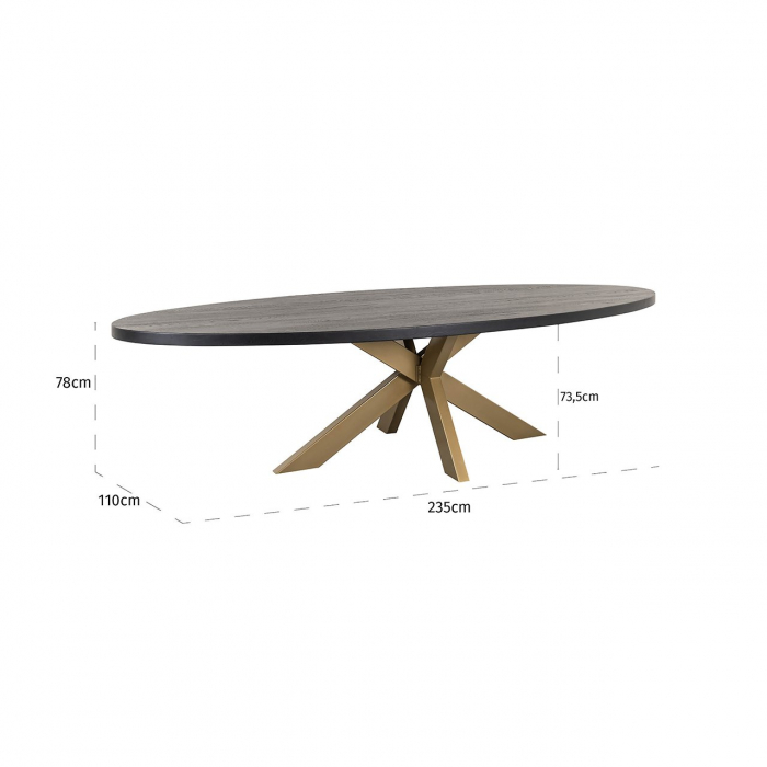 Masa de dining Watson 235 incl.(Negru) [3]