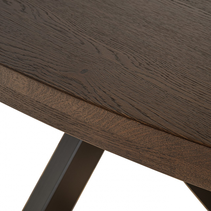 Masă de dining Watson maro 235 incl. picior negru (Maro închis), Dims: 76.0 x 235.0 x 110.0 cm [6]