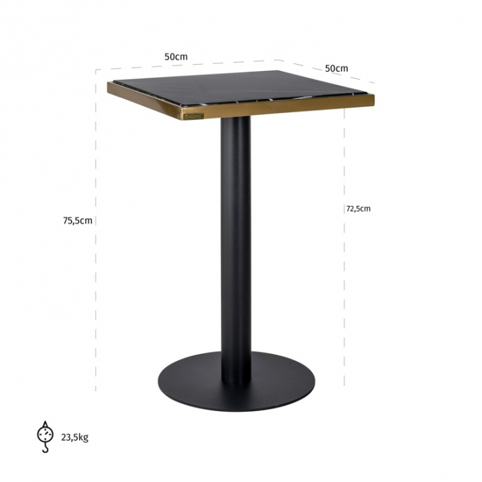 Masa dining Zenza 50x50x76 [2]