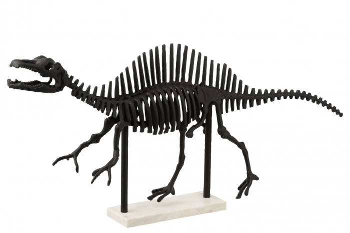 Dinozaur, Aluminiu, Negru, 87x10x43 cm Jolipa