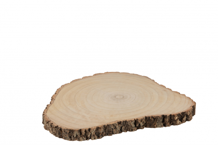 Disc lemn PAULOWNIA, Lemn, Natural, 40x34.5x3 cm