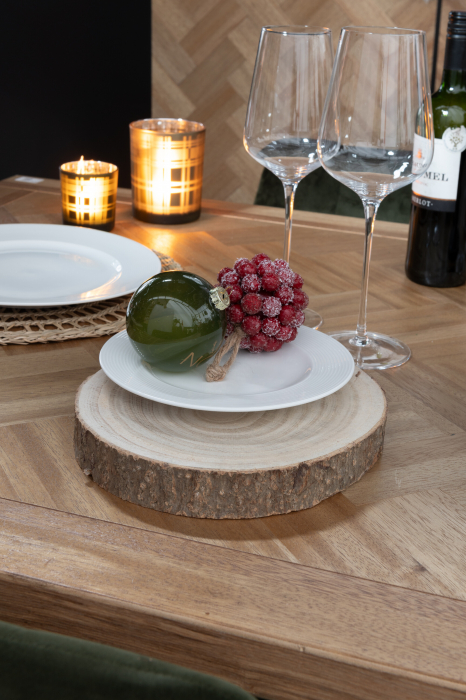 Disc Paulownia, Lemn, Natural, 25x25x3.5 cm [6]