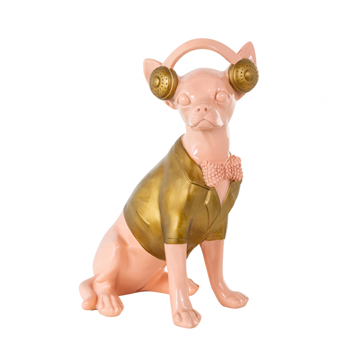 Figurina Chihuahua roz Chihuahua