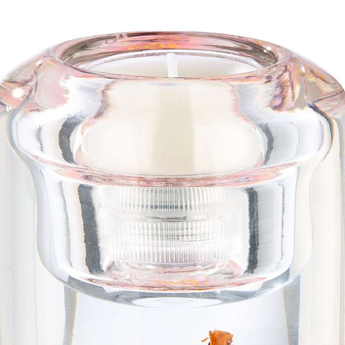 Dreamlight, Lumanare Tealight (LED), Candela Classic, Hanamy, Floare de cires, Sticla, trandafir, PU 4, H. 14,5 cm, D. 7,2 cm [3]