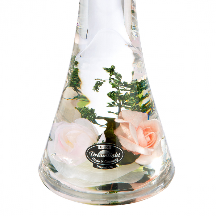 Dreamlight, Lumanare Tealight (LED), Lamp Salon, Isabella, Sticla, trandafir, PU 2, H. 23 cm, D. 12,5 cm [2]