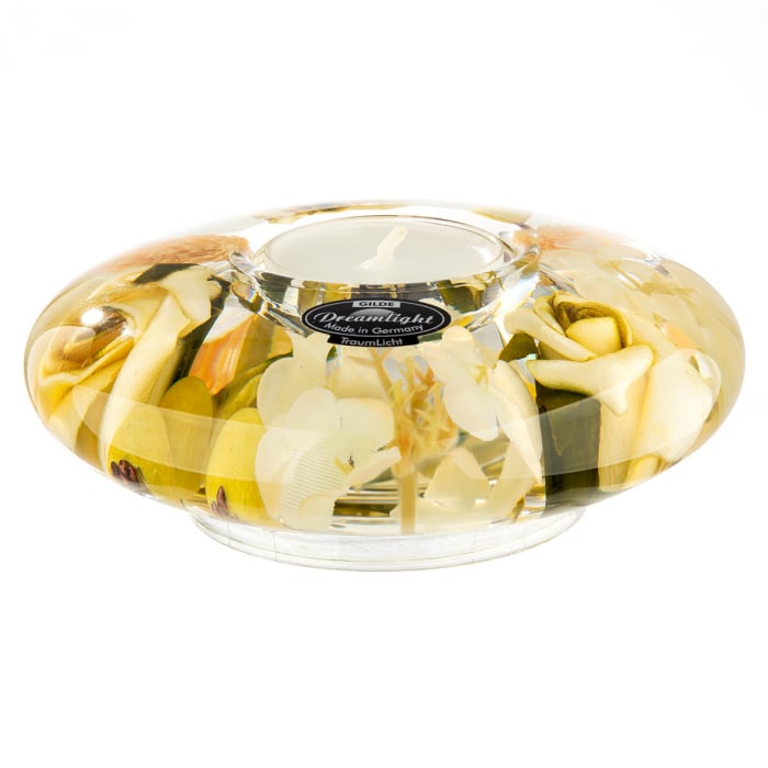 Dreamlight, Suport lumanare, Ufo Medium, Green Valley, Sticlă, ecru, PU 6, H. 5 cm, D. 12 cm [2]