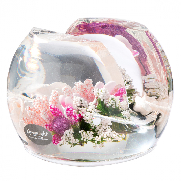 Dreamlight, Suport șervețel, Tivoli, Little Rose, trandafir, Sticlă, trandafir, PU 4, H. 7 cm, D. 10 cm [1]