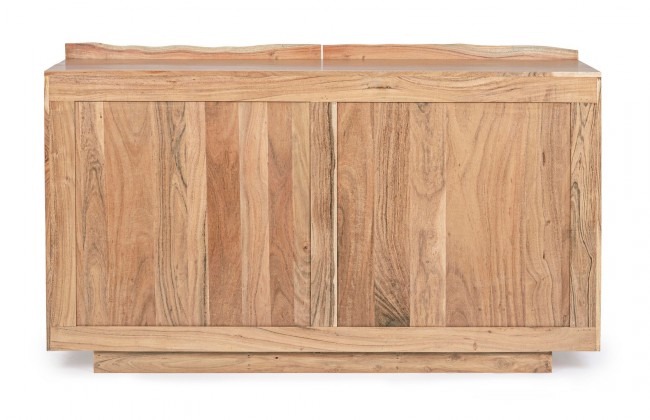 Dulap Aron, Lemn de acacia, Maro, 142x45x83 cm  [4]