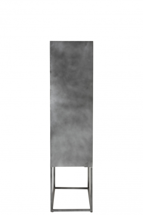 Dulap bar Shanil, Lemn/Metal, Maro/Negru, 90x40x160 cm [3]