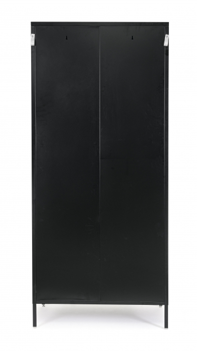Dulap Cambridge, Otel, Negru, 50x80x185 cm [2]