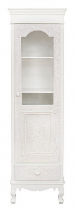 Dulap CLORINE, lemn, alb, 50x34x181cm [2]