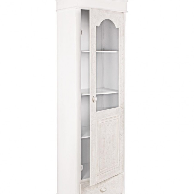 Dulap CLORINE, lemn, alb, 50x34x181cm [4]