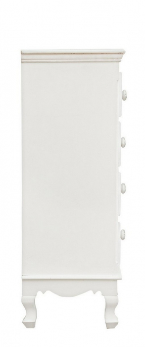 Dulap depozitare CLORINE, lemn, alb, 40x30x83cm [4]