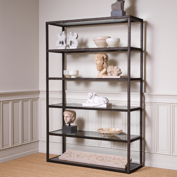 Dulap Finisaj decorativ Bethesda cu accente de bronz |W. 150 | D. 50 | H. 230.5 cm [1]