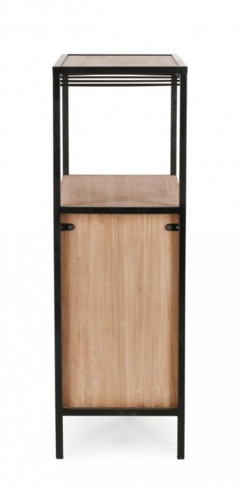 Dulap Isaac, Negru cu Suport Sticle 12P 51X91H [4]