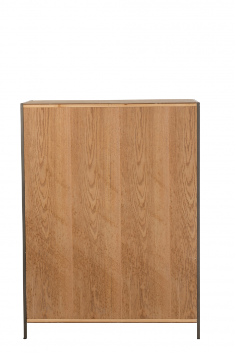 Dulap, Lemn, Natural, 90x40x120.5 cm [4]
