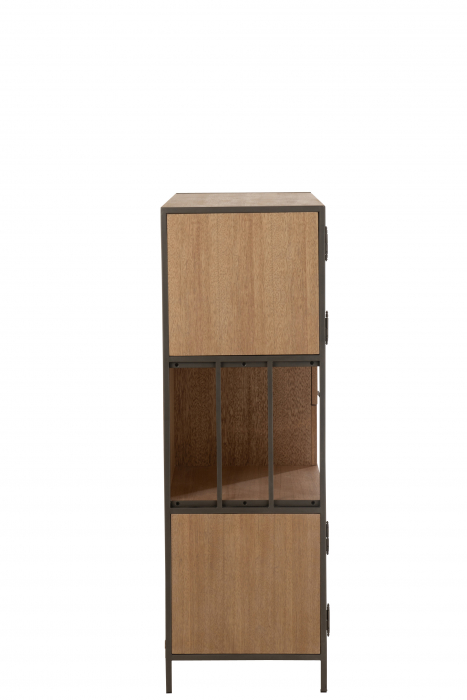 Dulap, Lemn, Natural, 90x40x120.5 cm [3]