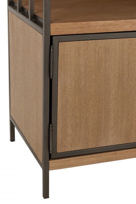 Dulap, Lemn, Natural, 90x40x120.5 cm [5]