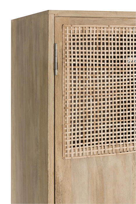 Dulap, Lemn, Negru, 115x45x175.5 cm [8]