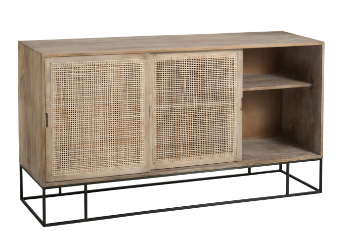 Dulap, Lemn, Negru, 160.5x45x85.5 cm [7]