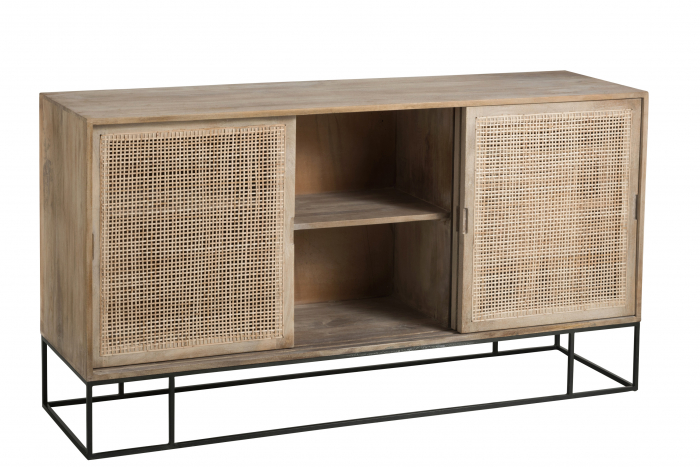 Dulap, Lemn, Negru, 160.5x45x85.5 cm [6]
