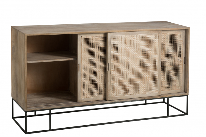 Dulap, Lemn, Negru, 160.5x45x85.5 cm [5]