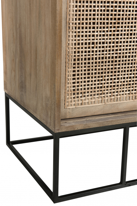 Dulap, Lemn, Negru, 160.5x45x85.5 cm [9]