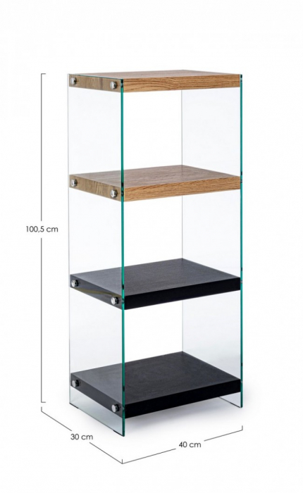 DULAP LEMN NEGRU CARTERE 4SH [2]