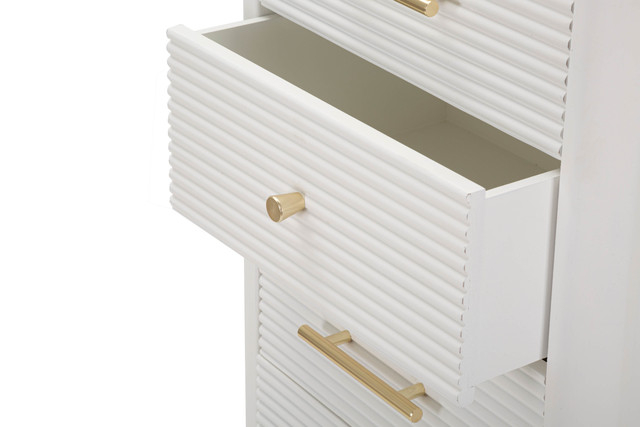 Dulap Matera, Lemn/MDF/Fier, Alb/Maro, 100x45x32 cm [9]