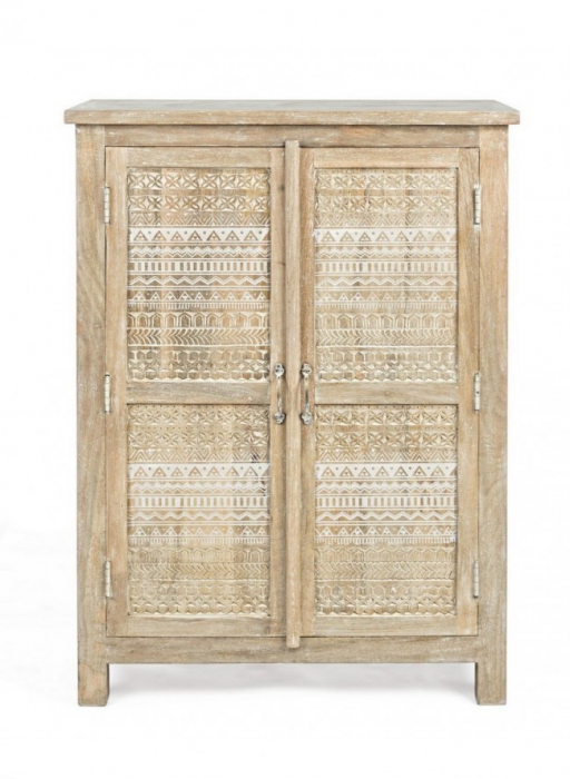 Dulap Mayra, Lemn, Alb, 79x40x112 [3]