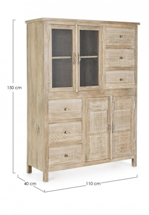 Dulap Mayra, Lemn, Natural, 110x40x150 [2]