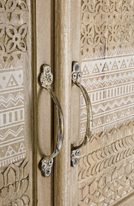 Dulap Mayra, Lemn, Natural, 88x40x178 [4]