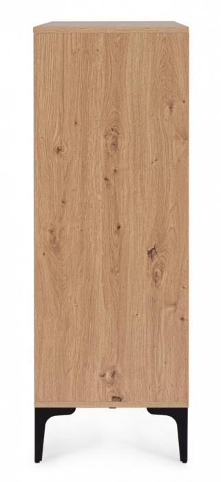 Dulap Melys Natur-Negru, Inalt 2 Usi 100X115H [4]