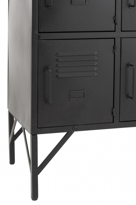 Dulap, Metal/Fier, Negru, 86x41x113.5 cm [5]