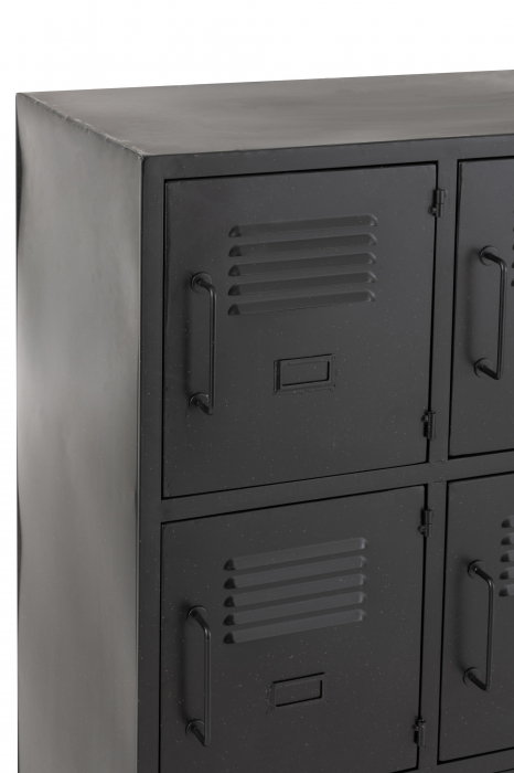 Dulap, Metal/Fier, Negru, 86x41x113.5 cm [6]
