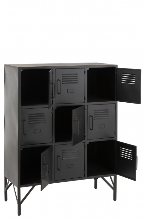 Dulap, Metal/Fier, Negru, 86x41x113.5 cm [8]
