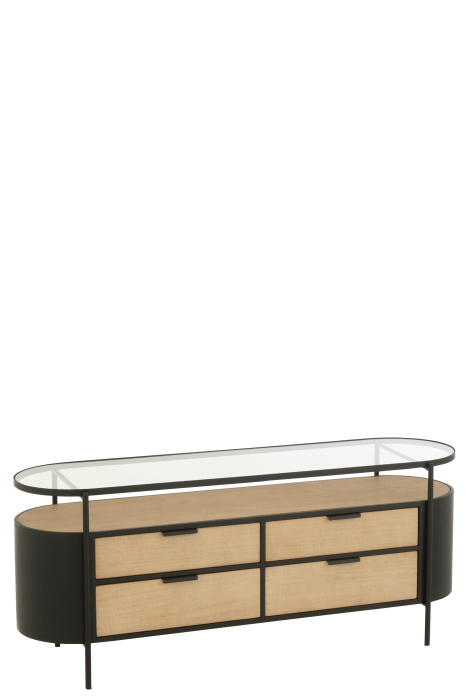Dulap, metal, natur/negru [1]