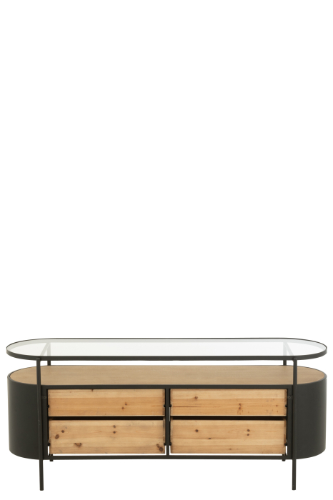 Dulap, metal, natur/negru [4]