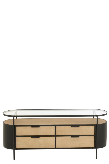Dulap, metal, natur/negru [2]