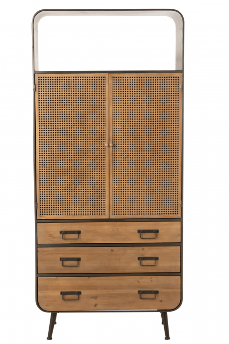 Dulap, Metal, Natural, 80x35x180 cm [2]