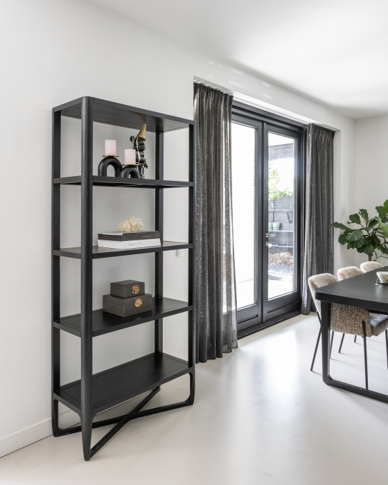 Cabinet Monfort 4-shelves (Black)